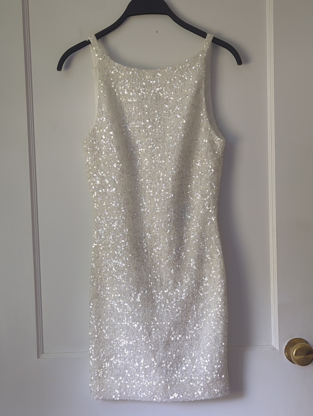 Anthropologie Mare Mare White Sequin Mini Dress NEW NWT Size XS - Picture 6 of 13